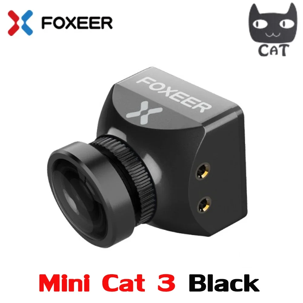 Foxeer Mini Cat / Micro Cat 3 1200TVL Starlight 0.00001Lux caméra FPV faible latence caméra FPV à faible bruit pour Drone de course RC FPV