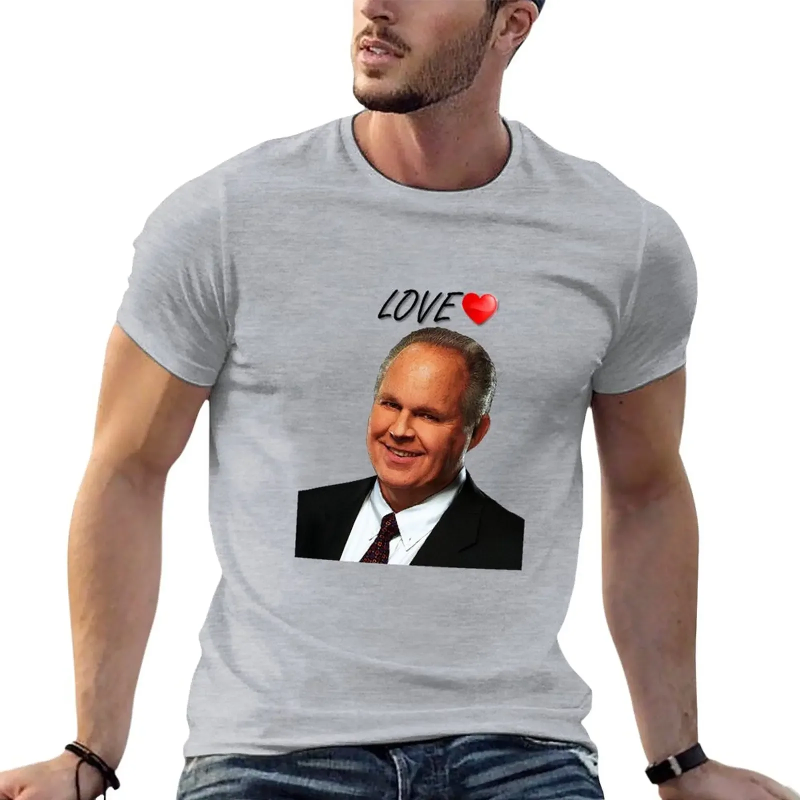 Love Rush Limbaugh T-Shirt animal prinfor boys korean fashion customizeds tshirts for men