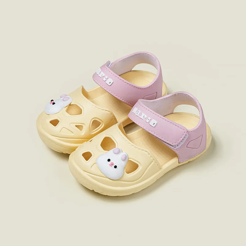 Boys Girls Summers Sandal Cartoon Pattern Hole Sandals Children's Beach Shoes