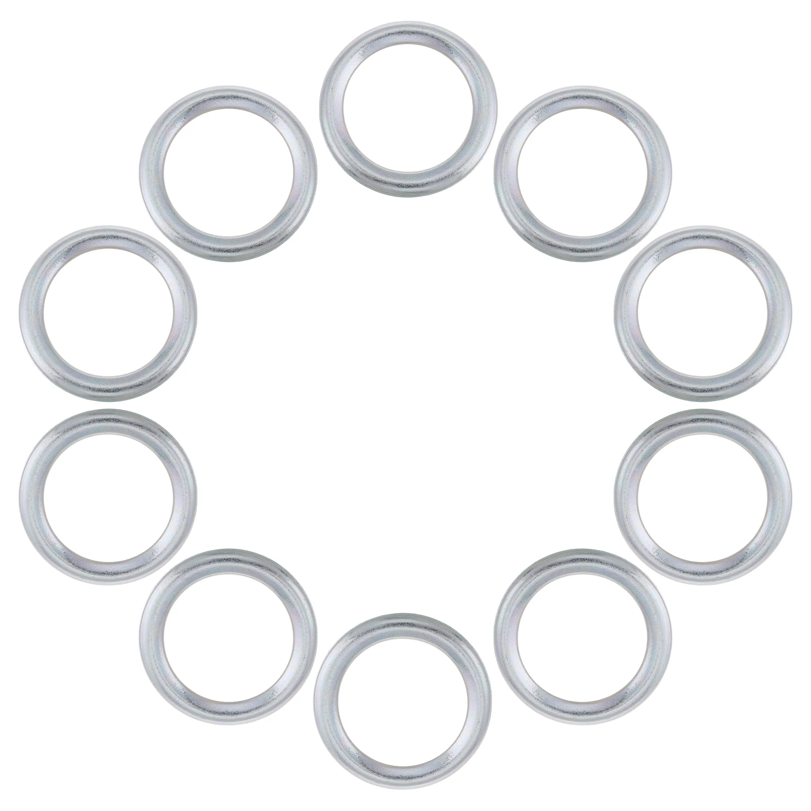 

10 Pcs Engine Oil Drain Plug Gasket Automotive Washers Convenient Round Parts Gaskets Alloy Car Kit