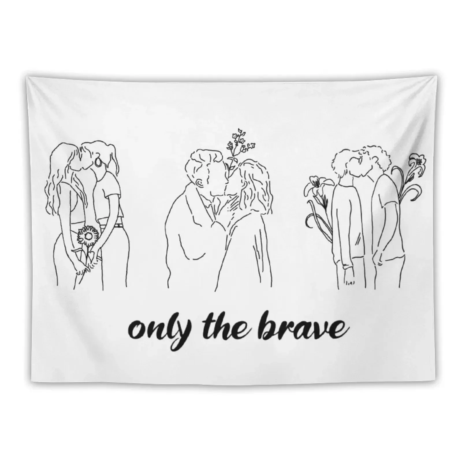 Only The Brave Tapestry Decorative Wall Decoration Wall Decoration Pictures Room Wall Tapestry