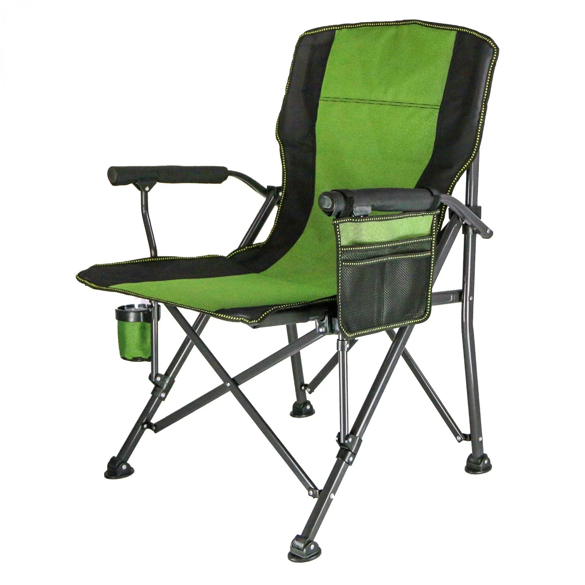 Large Folding Chairs Outdoor Portable Beach Stool Camping Chair Outdoor Furniture Beach Chair Solid Iron Recliner Stool Foldable