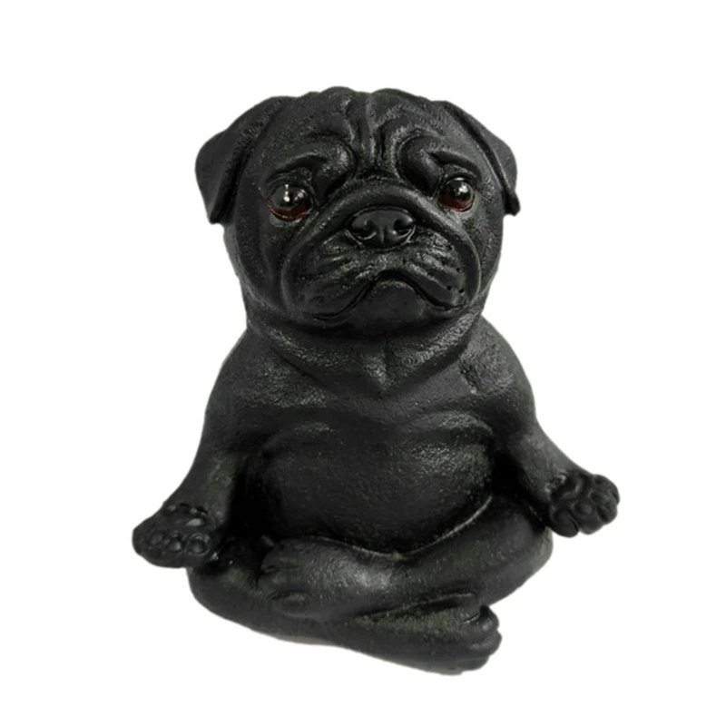 Exquisite Yoga Dog Resin Ornament Bring Serenities to Your Home Decor Children Girl Boys Bedroom Dormitory DropShipping