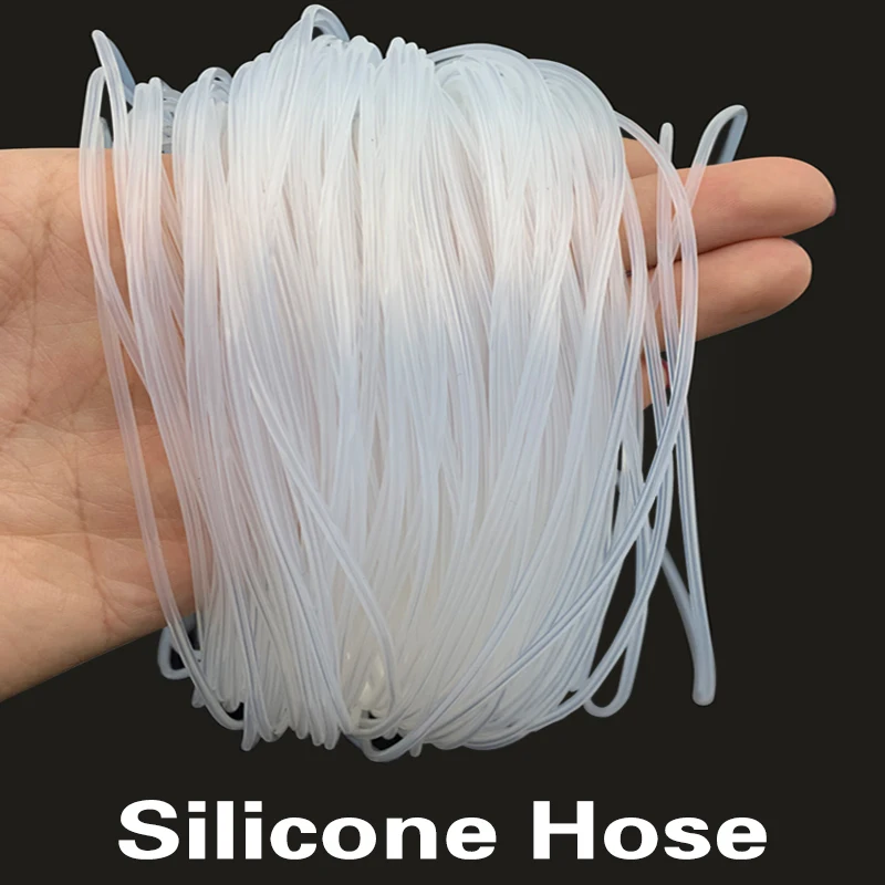 Food Grade Transparent Silicone Hose Soft ID0.3/0.5/0.8/1/1.5/1.6/1.7/2/2.5/3/3.5/4mm Capillary Water Pipe