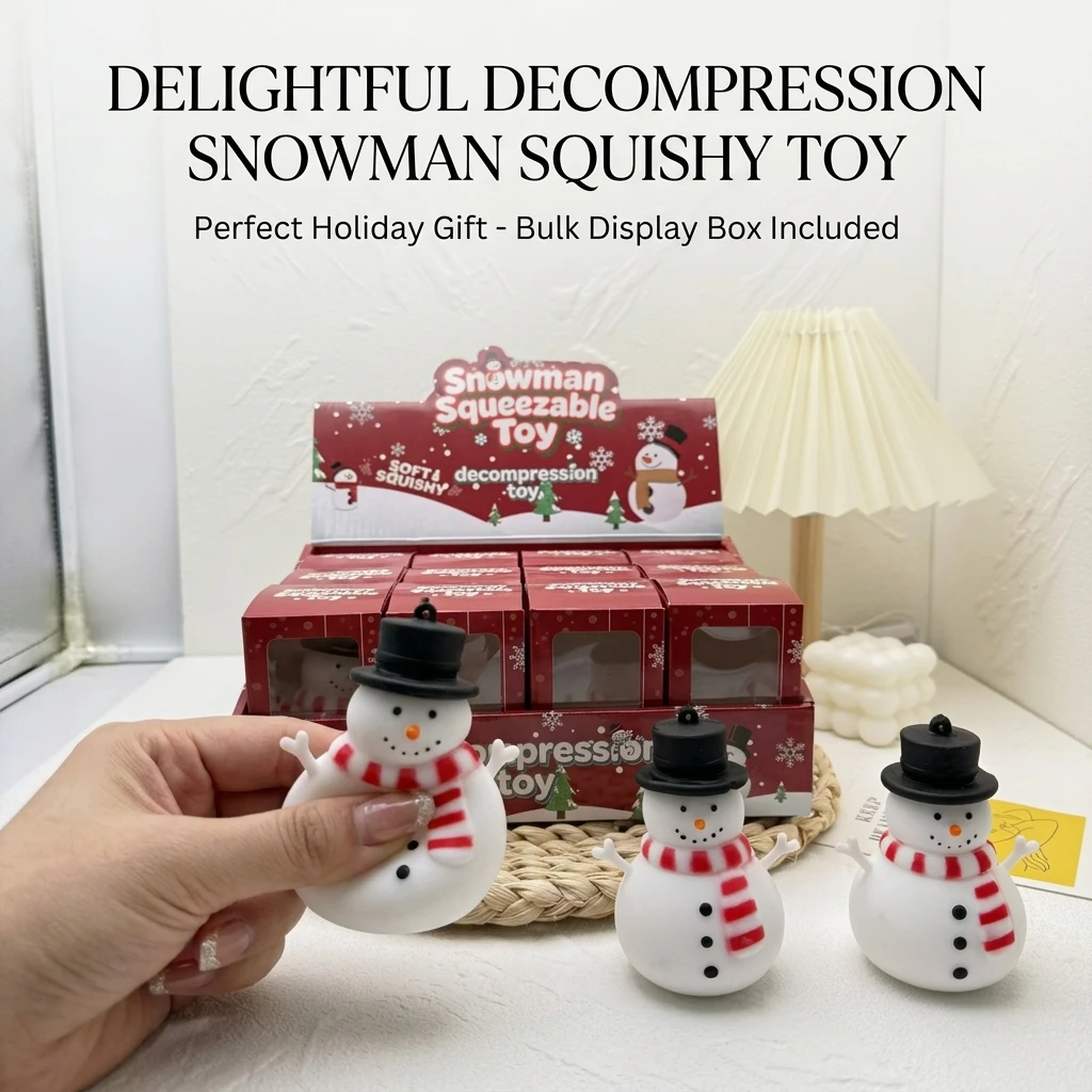 Santa Claus Squishy Christmas Squeeze Toy Stress Relief Slow Rebound Fidget Antistress Christmas Party Decoration Gift