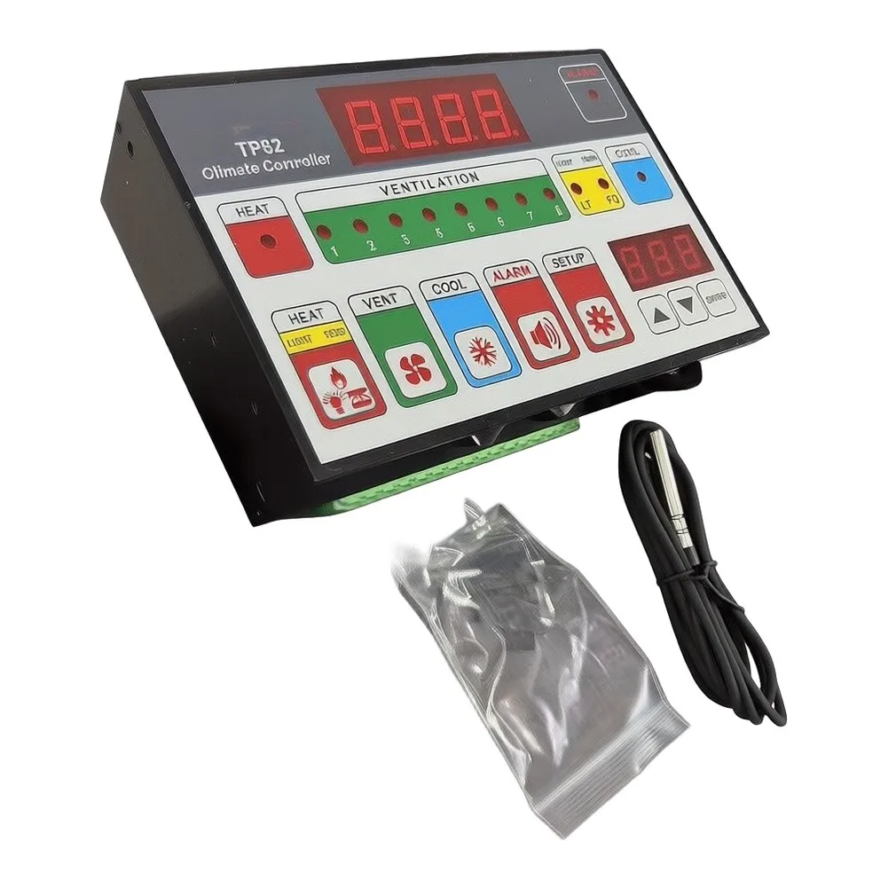 1pc Advanced TP82 Climate Controller For Optimal Temperature & Humidity Management For Farm Poultry House Greenhouse Environment