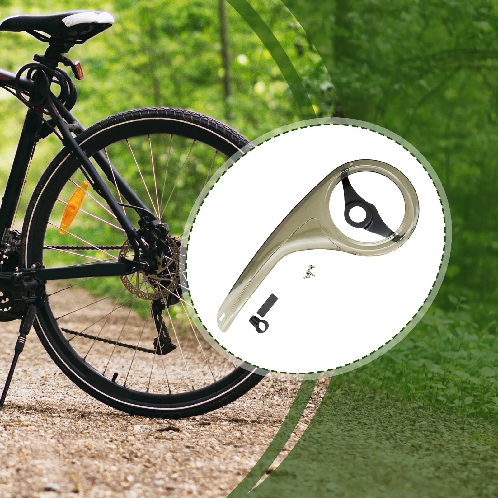 

Bicycle Chain Cover Sprocket Protector Plastic Gear Shield for Road Touring Bike Clean Riding Accessory