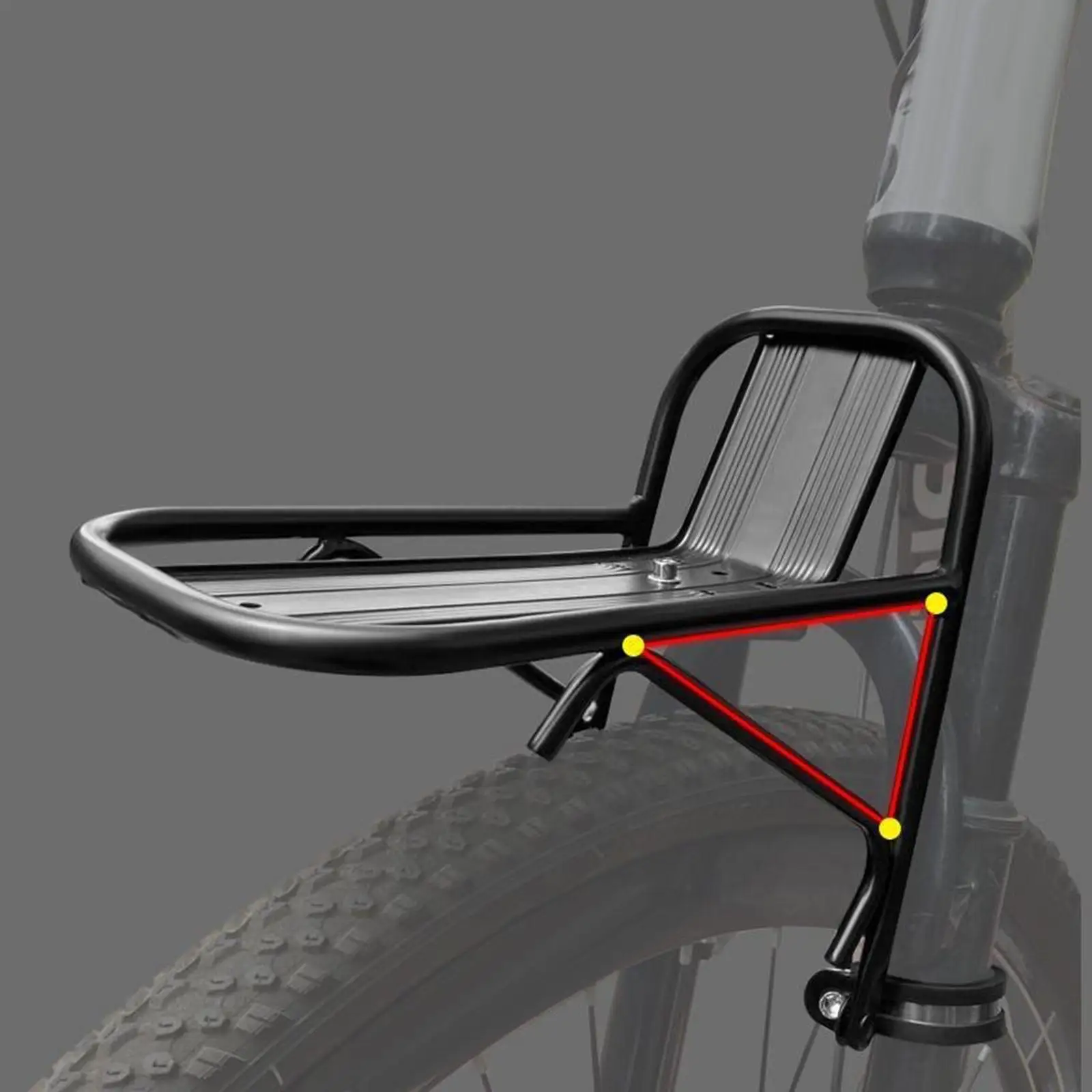 

Передняя грузовая стойка для велосипеда Передняя стойка для велосипеда для покупок в путешествиях на открытом воздухе