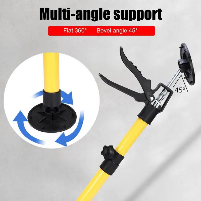 1 PC เหล็กสนับสนุน Rod ที่สามมือแจ็คตู้ Drywall เครื่องมือก่อสร้างโหลด 100 กก.ปรับ Quick Telescopic Support POLE