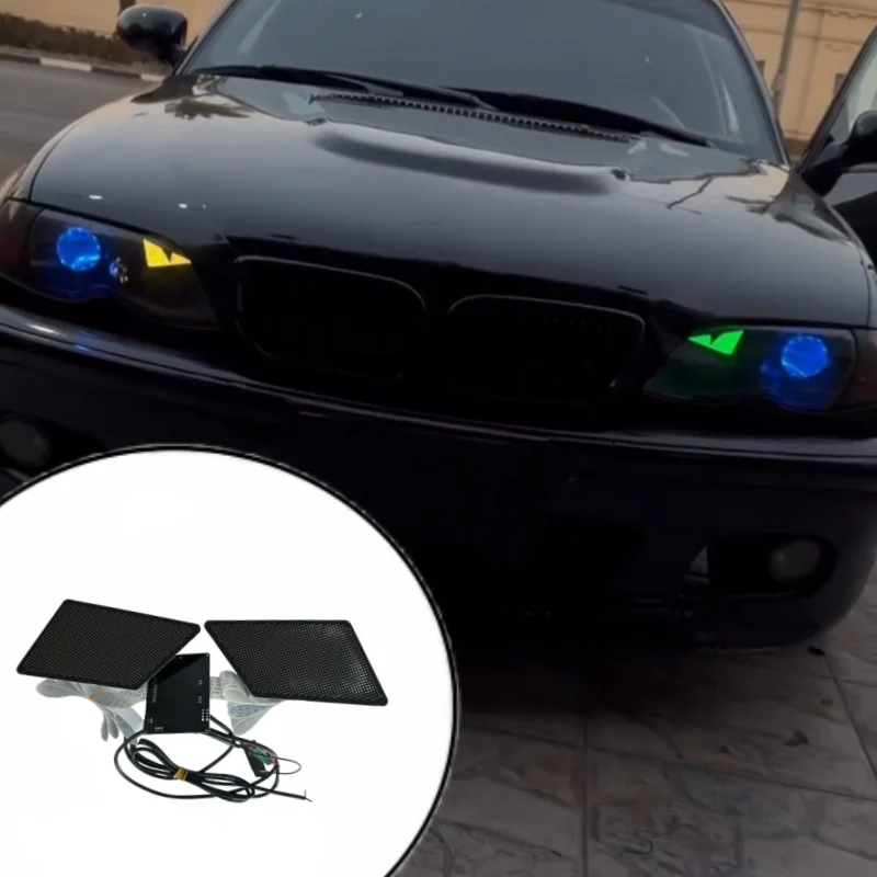 

2pcs Car LED Devil Eyes Demon Evil Eye Lenses 12V For Car app Control Eyes Retrofit Kits Fitting Car Light Accessories