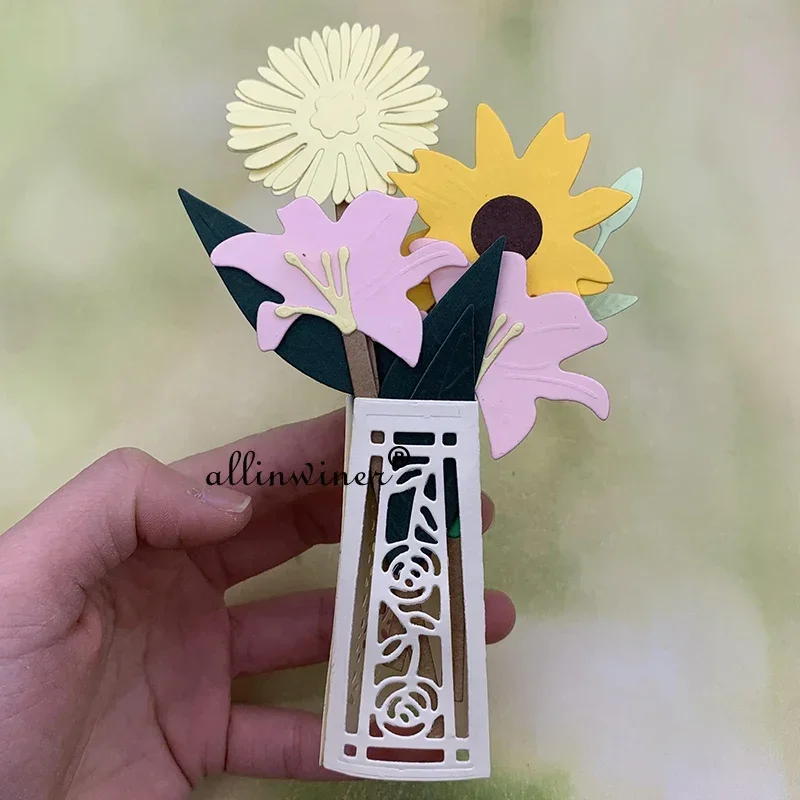 

New Flower basket box Metal Cutting Dies for DIY Scrapbooking Album Paper Cards Decorative Crafts Embossing Die Cuts