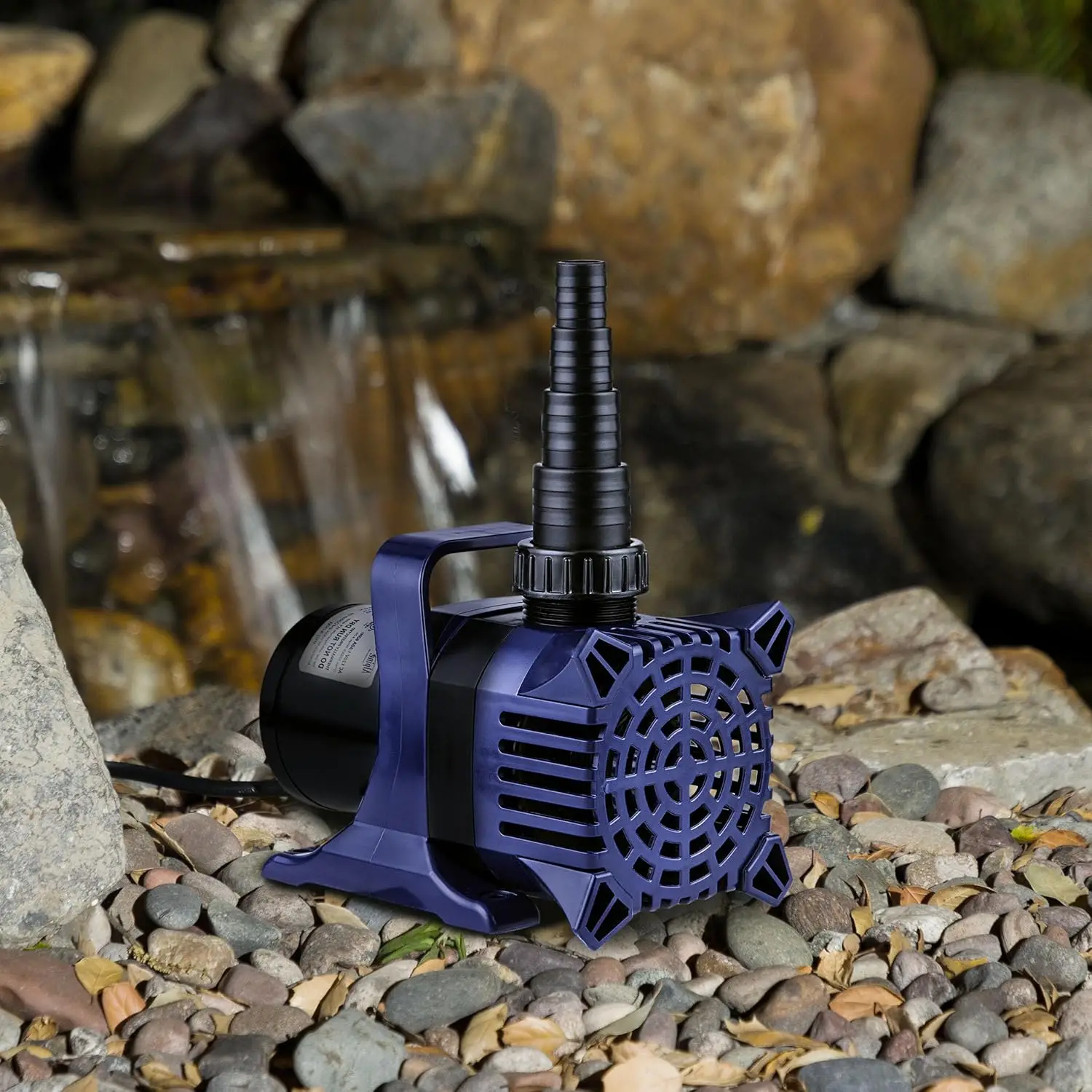 5200 GPH Submersible Water Pump with 33 FT Cord and Adapters for Ponds, Fountains, Waterfalls, and Water Circulation