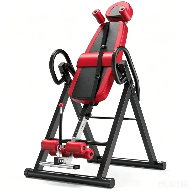Gravity Heavy Duty Inversion Table with Headrest & Adjustable Protective Belt Back Stretcher Machine for Pain Relief Therapy