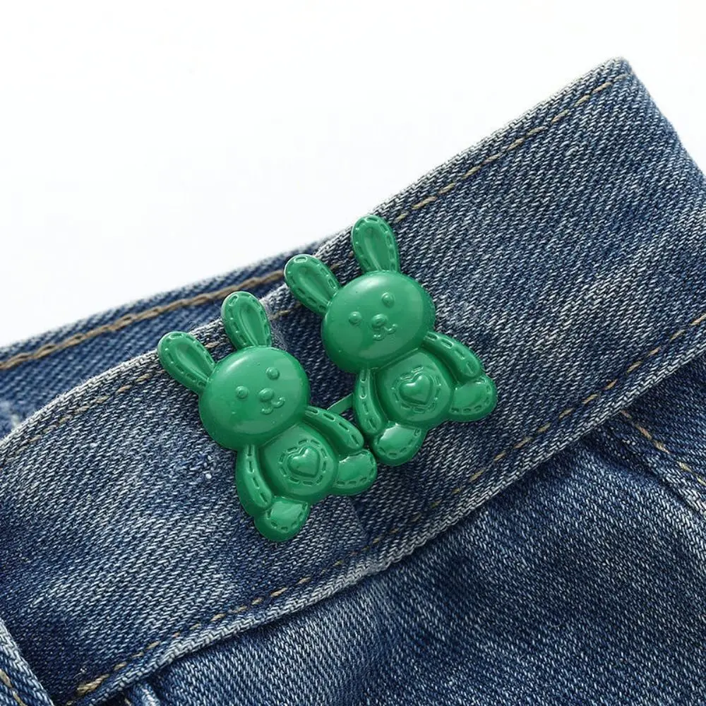 Removable Rabbit Snaps Detachable Pant Clips Multicolour No-Sewing Alloy Waist Tightener Clothing Buckles Blouses