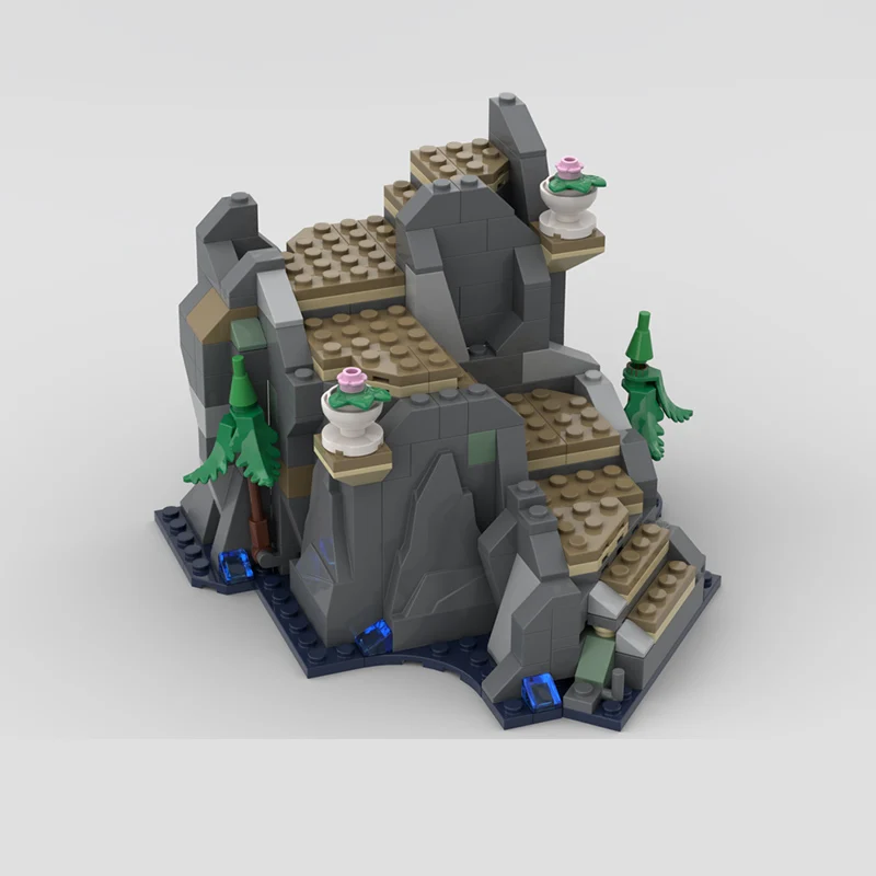 Medieval Castle Model MOC Building Bricks Magical Castle Stairs Modular Technology Gifts Holiday Assemble Toys Suit Display