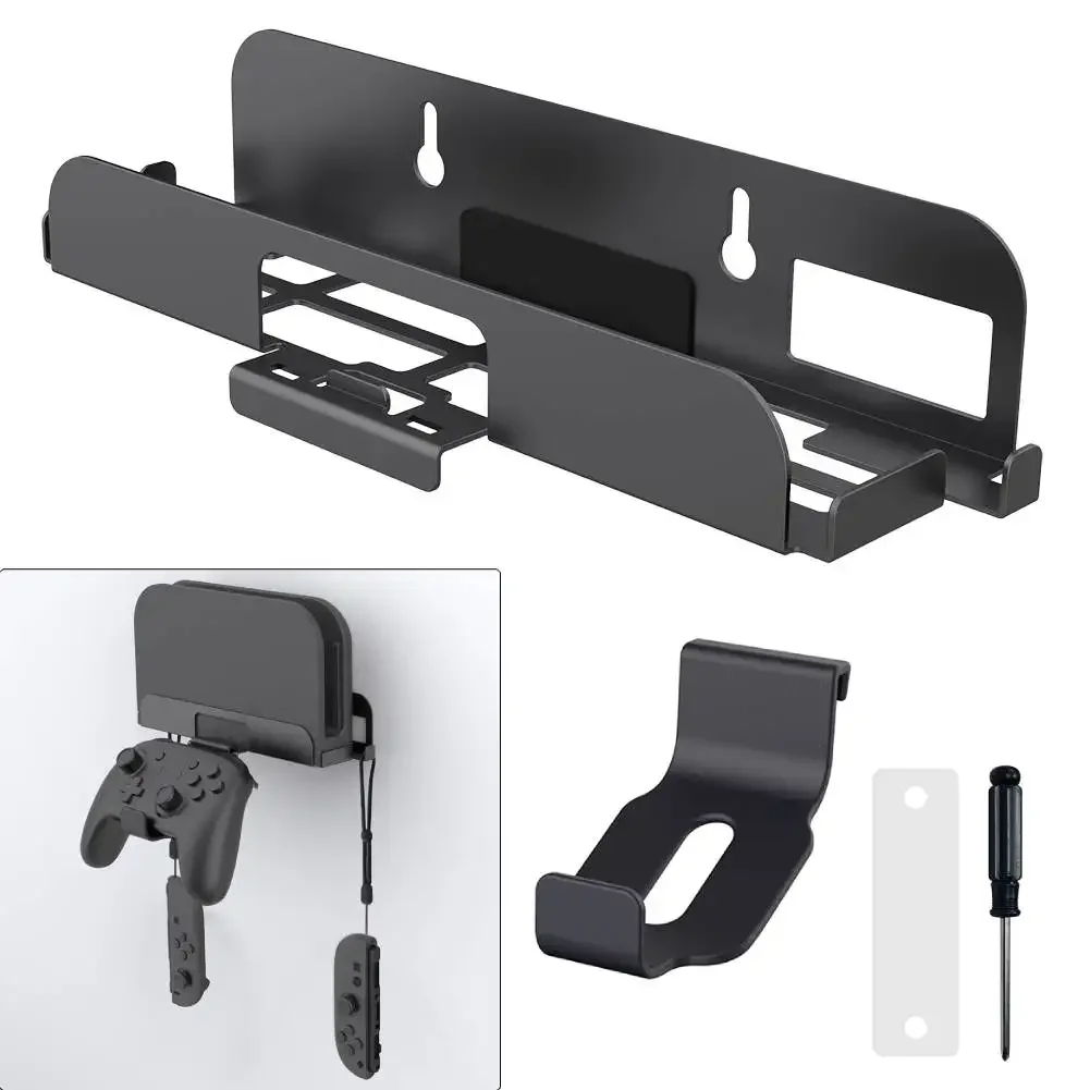 

Настенная подставка для хоста с крючком для контроллера, подвесной настенный держатель для игровой консоли Switch 2, настенный держатель, кронштейн