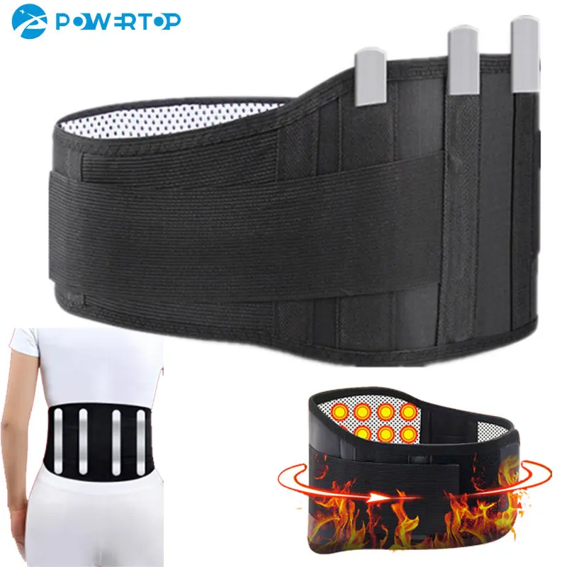 Tourmaline Waist Brace Support Belt Band Self Heating Lower Back Supports Magnetic Therapy Lumbar Waist Bandage Back Waist Belt