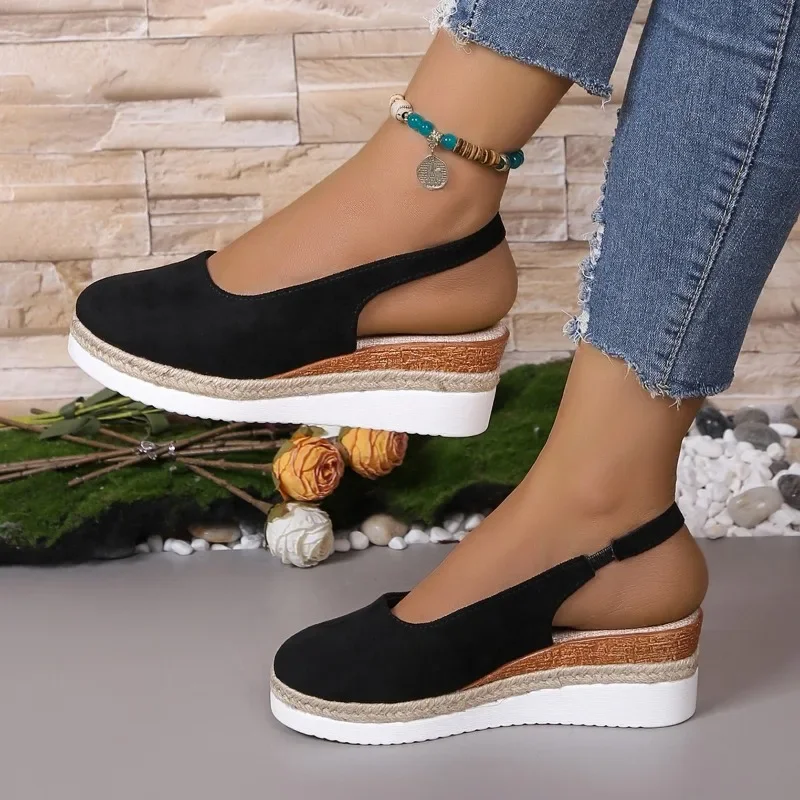 

2025 Women's Shoes Lace-up Cuff Women's Sandals Fashion Plus Size Casual Sandals Women Summer Best Seller Closed Toe Sandals