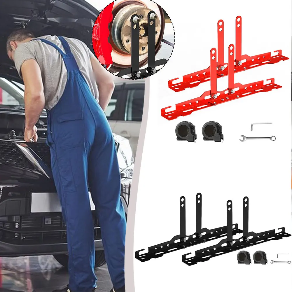 Auto Toe Alignment Tool Metal Plate With Measuring Tapes  Wrench Screw Replacement Car Wheel Alignment Tool Kit For Cars SUV