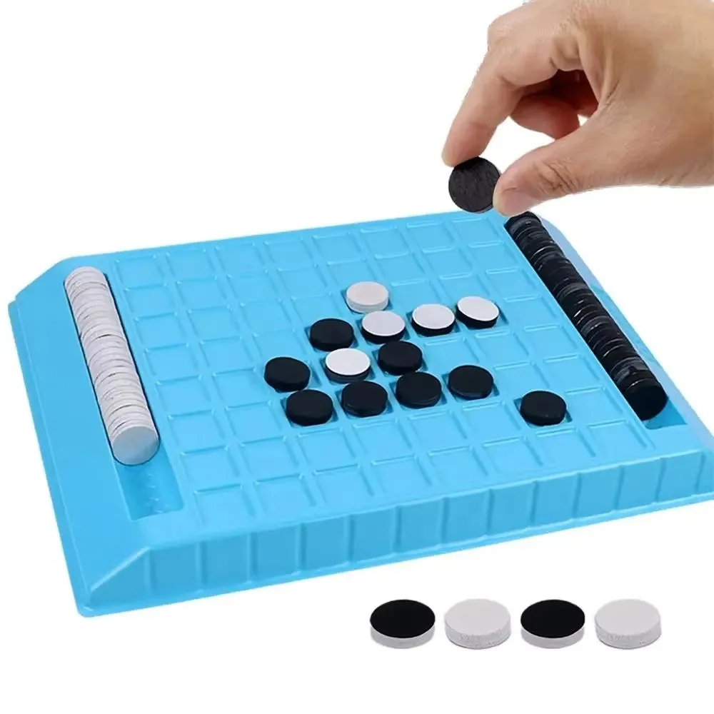 

Tabletop Game Flip Black White Chess Board Touch Flip Parent-Child Interactive Kid Overturn Chess Montessori Funny