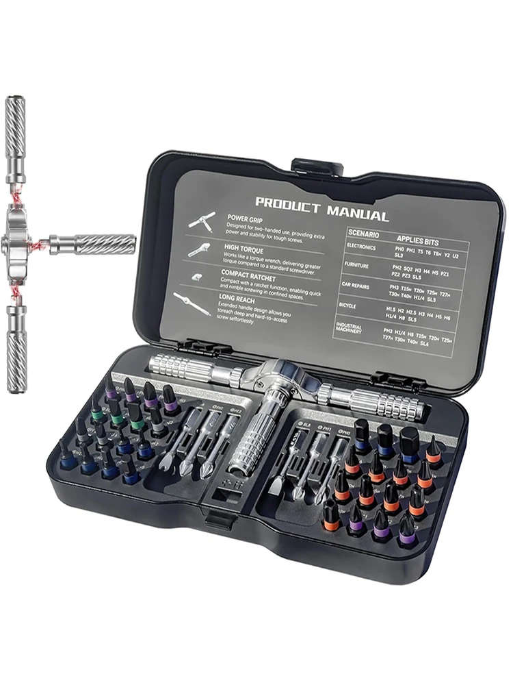 AliExpress Galacok Ratchet Screwdriver Set Assembled Ratchet Handle Multifunctional Hand Tools Work DIY Tools Kit PC Furniture Bicycle Repair Tools