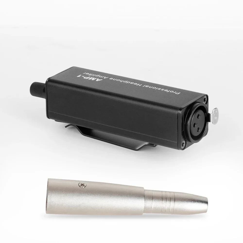 Portable Headphone Amplifier Converter XLR To 3.5MM Audio Interface Mini HIFI Headphone Amplifier Clip Mount Amplifier Converter