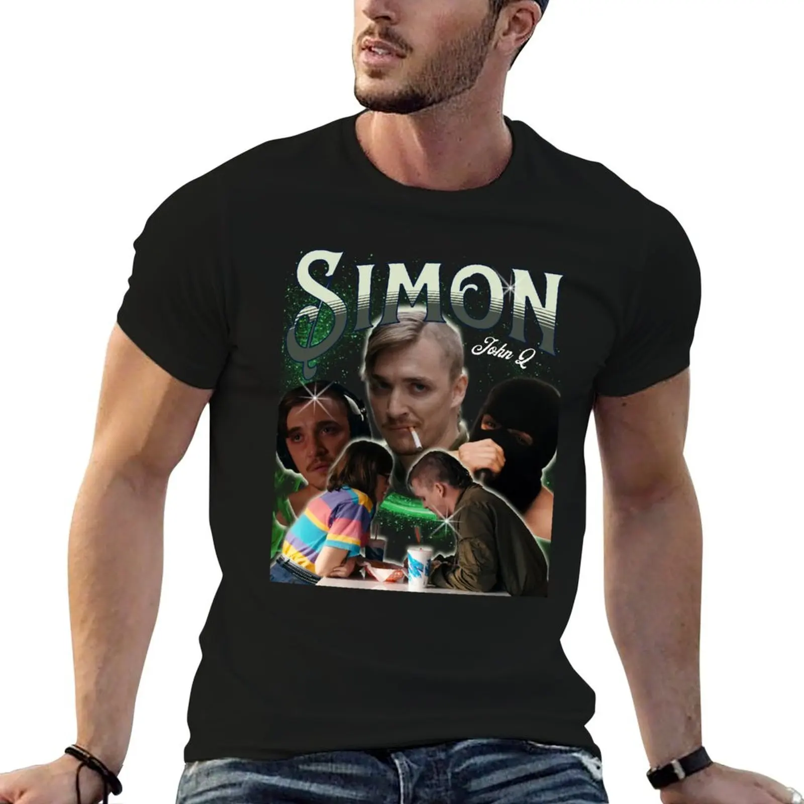 

Simon ‘Dinner in America’ Retro Tee. T-Shirt cotton t shirt man t shirt man casual t shirt man cotton T-Shirt