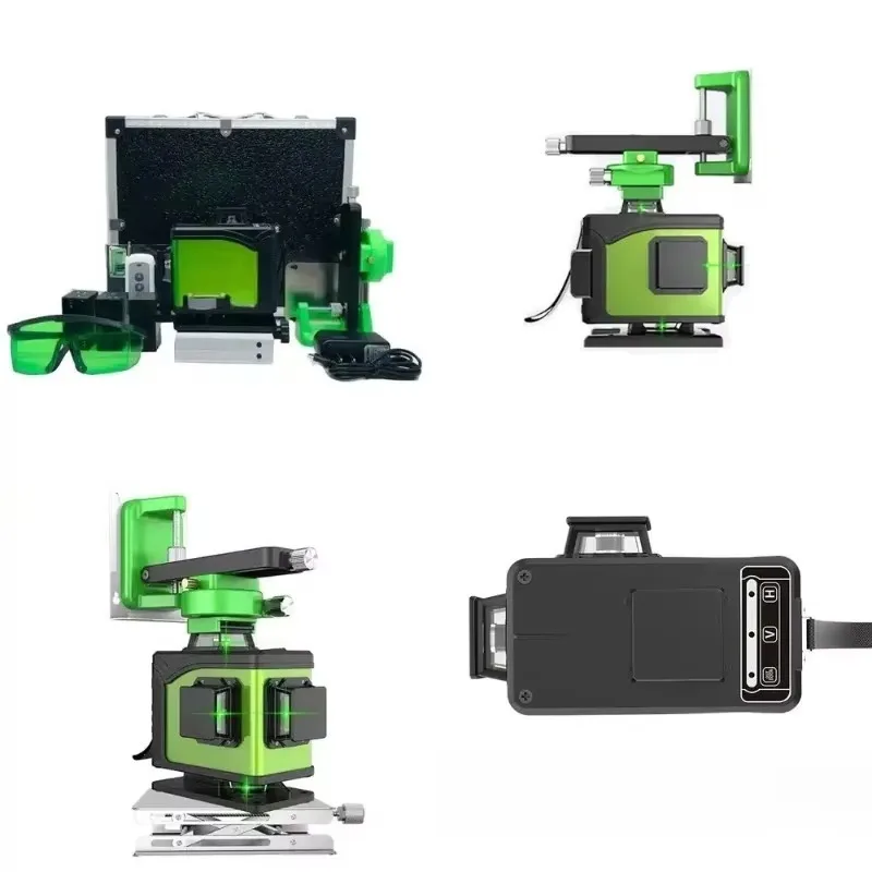 hot sale New Aluminum Alloy Wall Sticking Level XE-HC16 16 Line Super Bright Green Floor Tile Construction Level