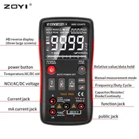 ZOYI Multimetro VFC Micro Current Voltage Tester LCR Tester ZT-X Digital Multimeter 9999 Counts High-precision Auto Range NCV