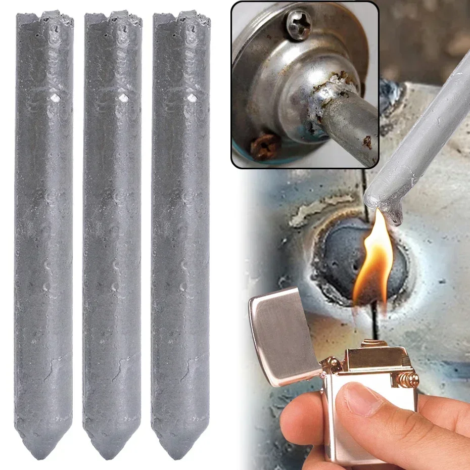 3/6/9pcs Low Temperature Welding Rods for Repair Holes Easy Melt Copper Iron Aluminum Patch Up Rod Stainless Steel Repairing Kit