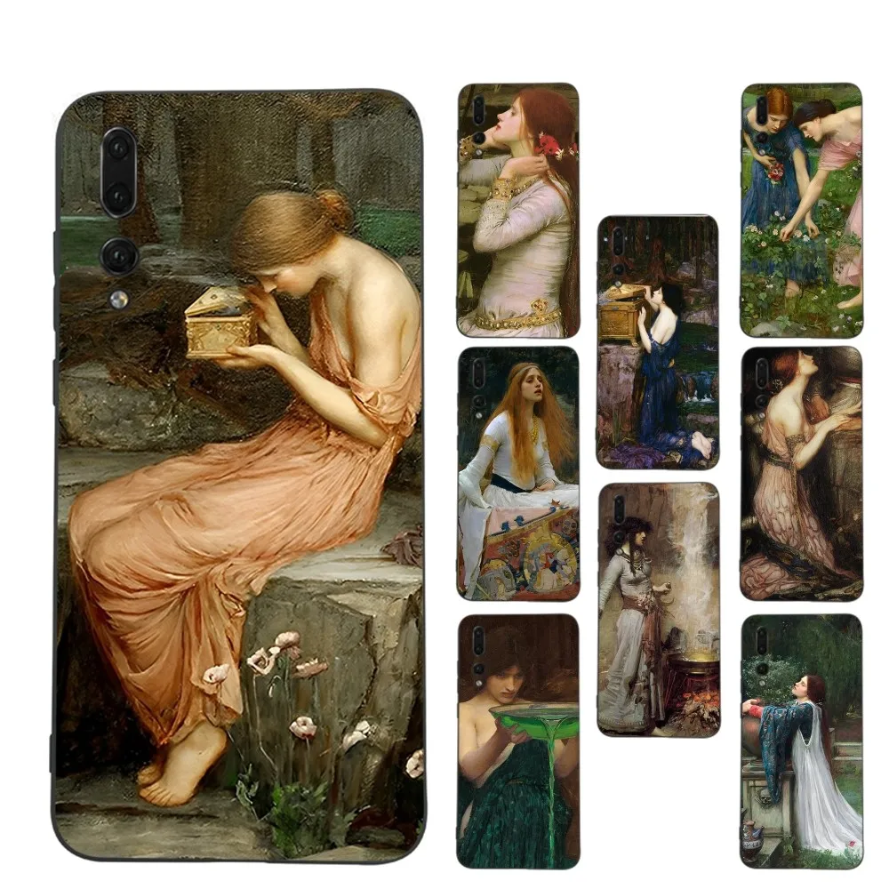 Custodia per telefono John William Waterhouse per Huawei P 8 9 10 20 30 40 50 Pro Lite Psmart Honor 10 lite 70 Mate 20lite