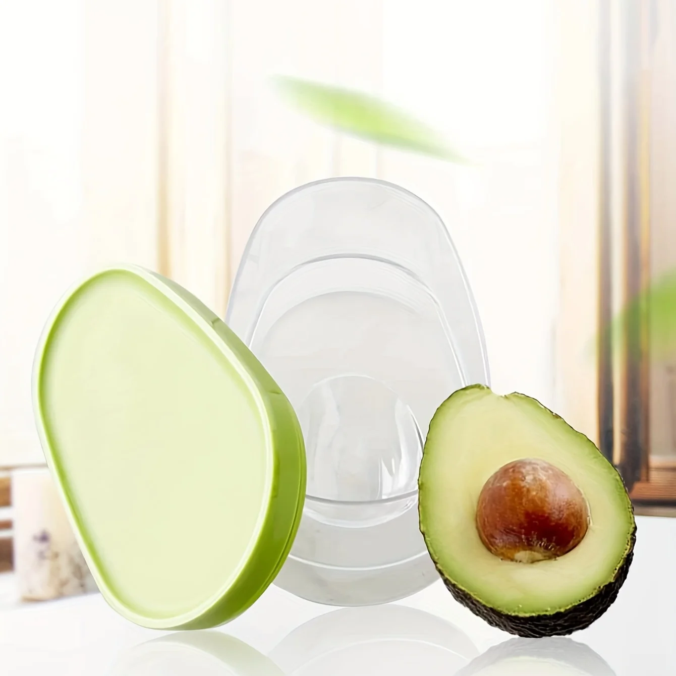 1/2/3pcs Avocado Food Storage Box Space Saving Avocado Saver Plastic Fruit Container for Kitchen Crisper Vegetable Organizer