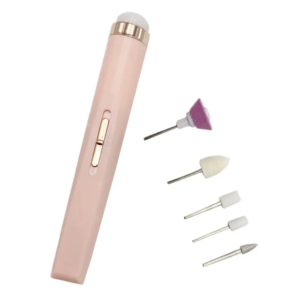 

Electric Grinder Kit Portable Manicure Tools Pink Nail Salon Home Use Grinding Machine Trimmer Supplies Nail Polishing Tool Kit
