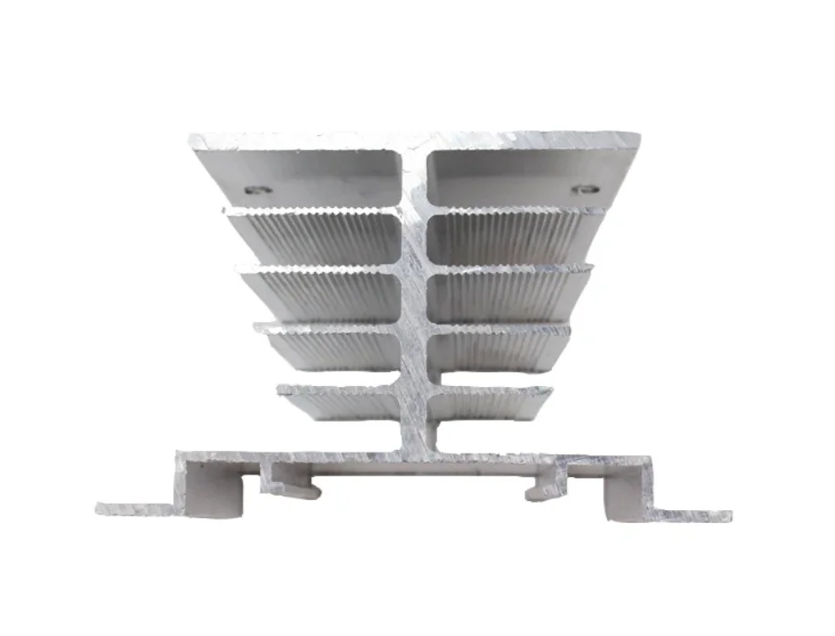 2pcs Mini Single Phase Solid State Relay SSR Aluminum Heat Sink Dissipation Radiator Newest Rail Mount For 10A-40A Relay