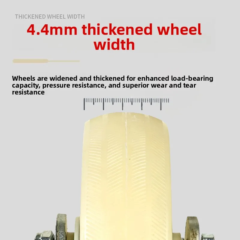 Nylon Quiet Furniture Caster Wheels Swivel Fixed Brake Options Wear Resistant Industrial Cart Casters In Inch Sizes Trolleys