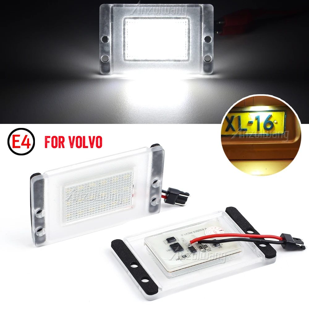 12V LED Number Plate Lamp For Volvo V70 XC 1997-2000 V70 1997-2000 850 1991-1996 White License Plate Light Assembly