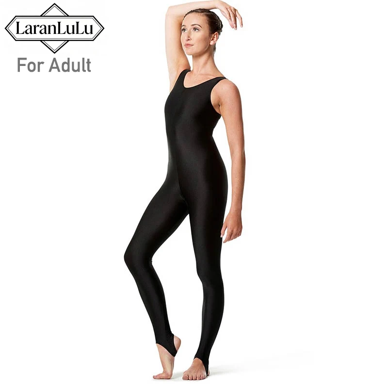 Women's Tank Stirrup Unitard Spandex Catsuit Junpsuits for Adult Yoga Unitards for Gymnastics Sleeveless Ballet Dancing Costume