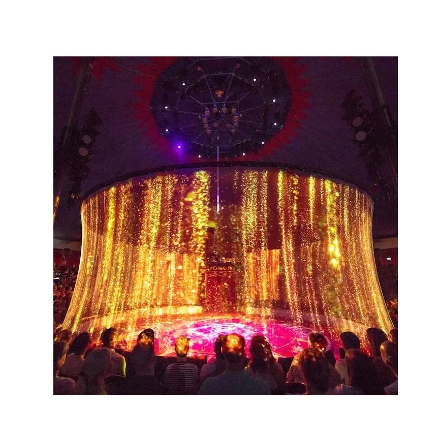 

Outdoor Large 3D Holographic Mesh Screen 10x30 Meter , Holo Gauze for Concert