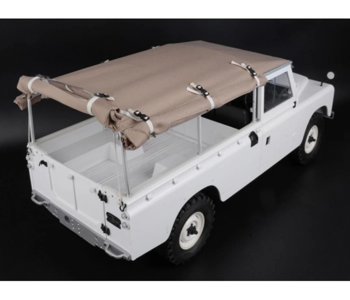 RC Canvas Soft Top & Hoop Set for 1:10 Scale RC Crawler Car Boomracing kudu BR88