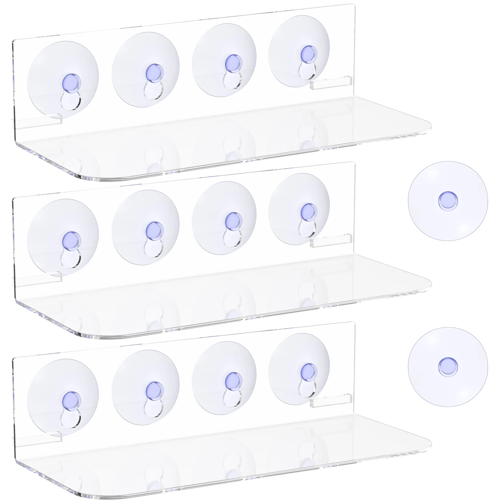 

Window Plants Shelves Acrylic Suction Cup Window Shelves Clear Suction Cup Plants Shelf Succulents Flower Pot Holder for Indoor