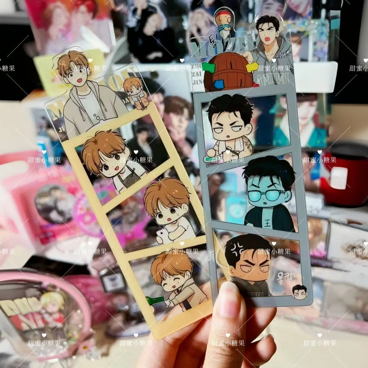 

Korean BL Manwha JINX Acrylic Bookmark Joo Jaekyung Kim Dan Book Clip Pagination Mark Cute Student Stationery School Supplies