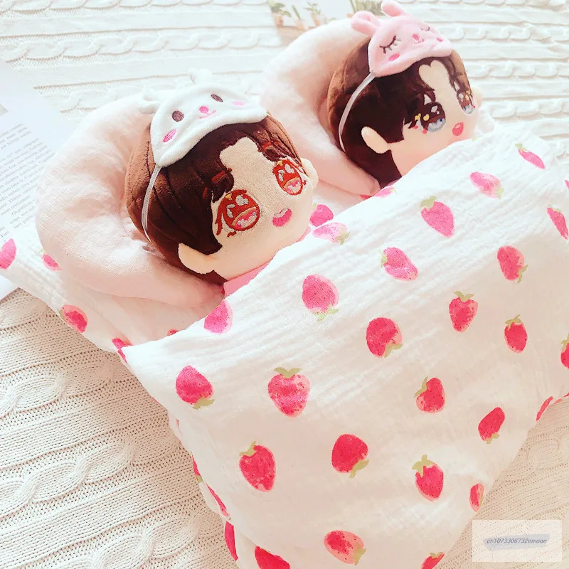 20cm Baby Doll clothes Plush Doll's BED Double bed Toy Dolls Accessories for our generation Korea Kpop EXO idol Dolls