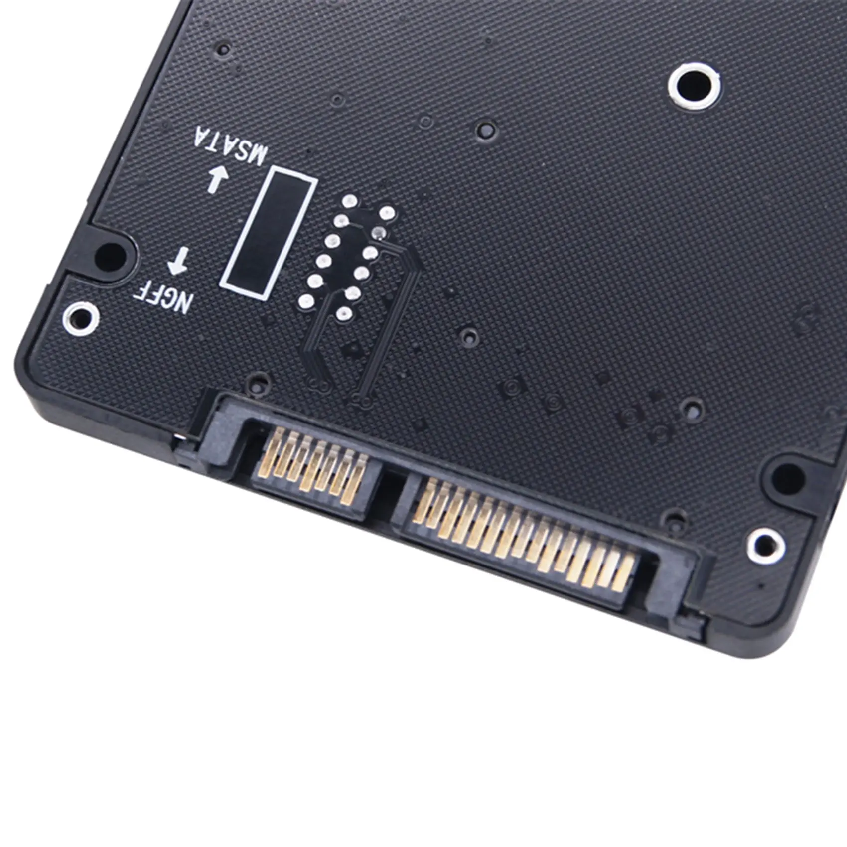 M.2 NGFF MSATA SSD To SATA 3.0 Adapter Card 2 In 1 Converter Card M.2 SSD Adapter Card External Hard Drive Enclosure-AEF7