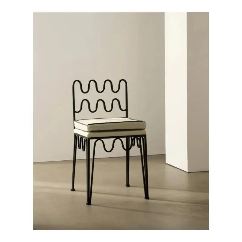 

Vintage Home Waves Creative Dining Set Antique Style Restaurant Lounge Chair