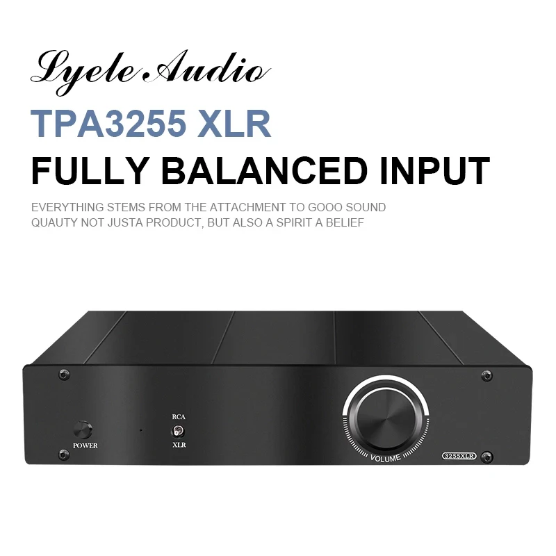 Lyele аудио Tpa3255 усилитель мощности 300 Вт * 2 XLR полностью сбалансированный вход стерео аудиофил цифровой усилитель мощности Texas Instruments