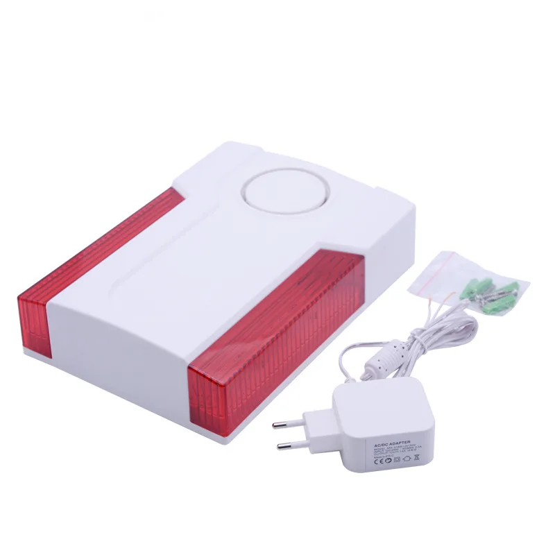 433MHz Wireless Two-way Outdoor Audible and Visual Siren 120dB Sound Flash Alarm Detector For Focus ST-IIIB ST-VGT HA-VGW