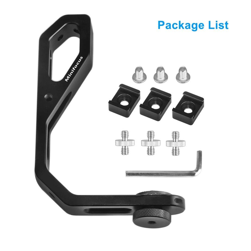 SC Handle Grip L Type Bracket for Mounting Monitor Microphone Stand for DJI Ronin S 2 RS2 SC ZHIYUN Crane 2 M Plus/MOZA 2/Gimbal