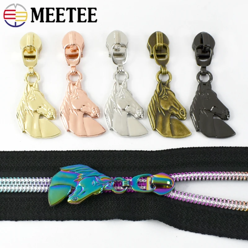 

5/10/20Pcs 5# Zipper Puller for Nylon Zippers Pocket Bags Replace Zips Head Clothes Luggage Closure Zip Repair Kits Accessories