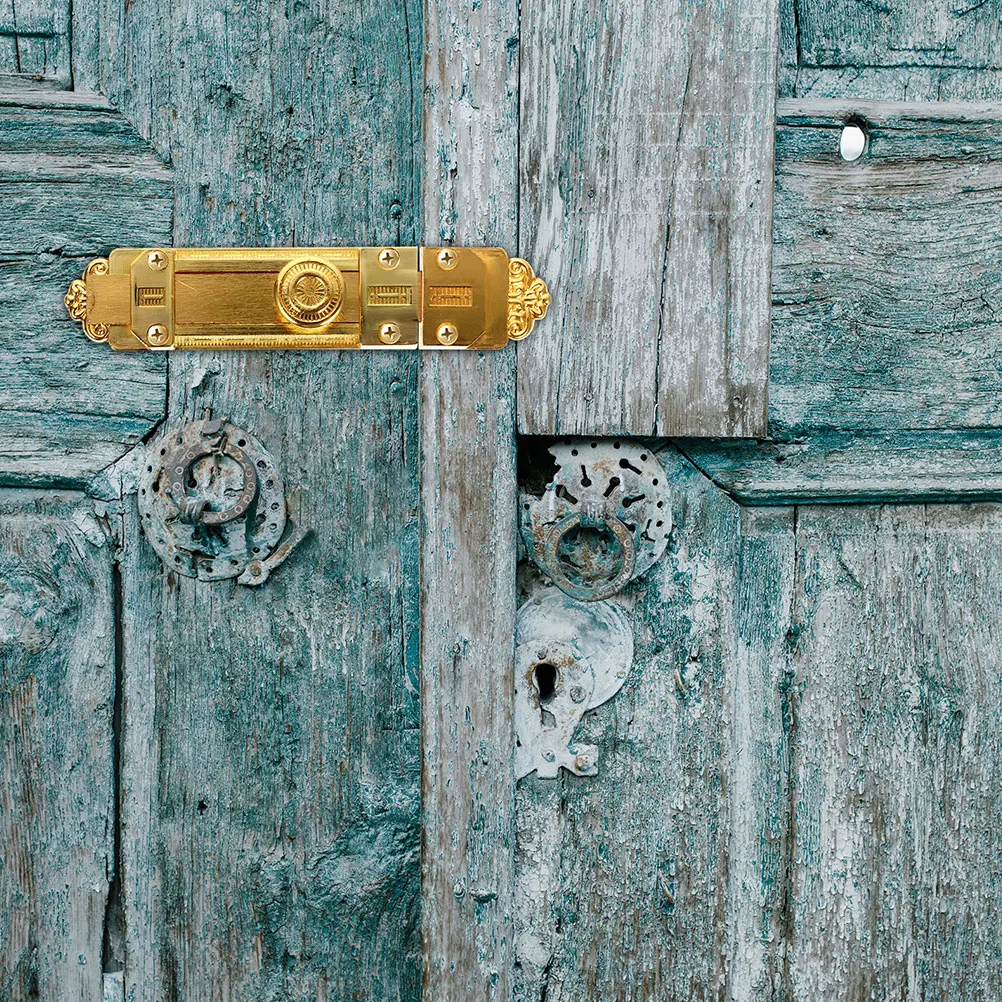 

2pcs Vintage Flush Bolt Sliding Lock For Bedroom Gate Latch Heavy Duty Brass Slide Bolt Security Door Clasp Alloy Door