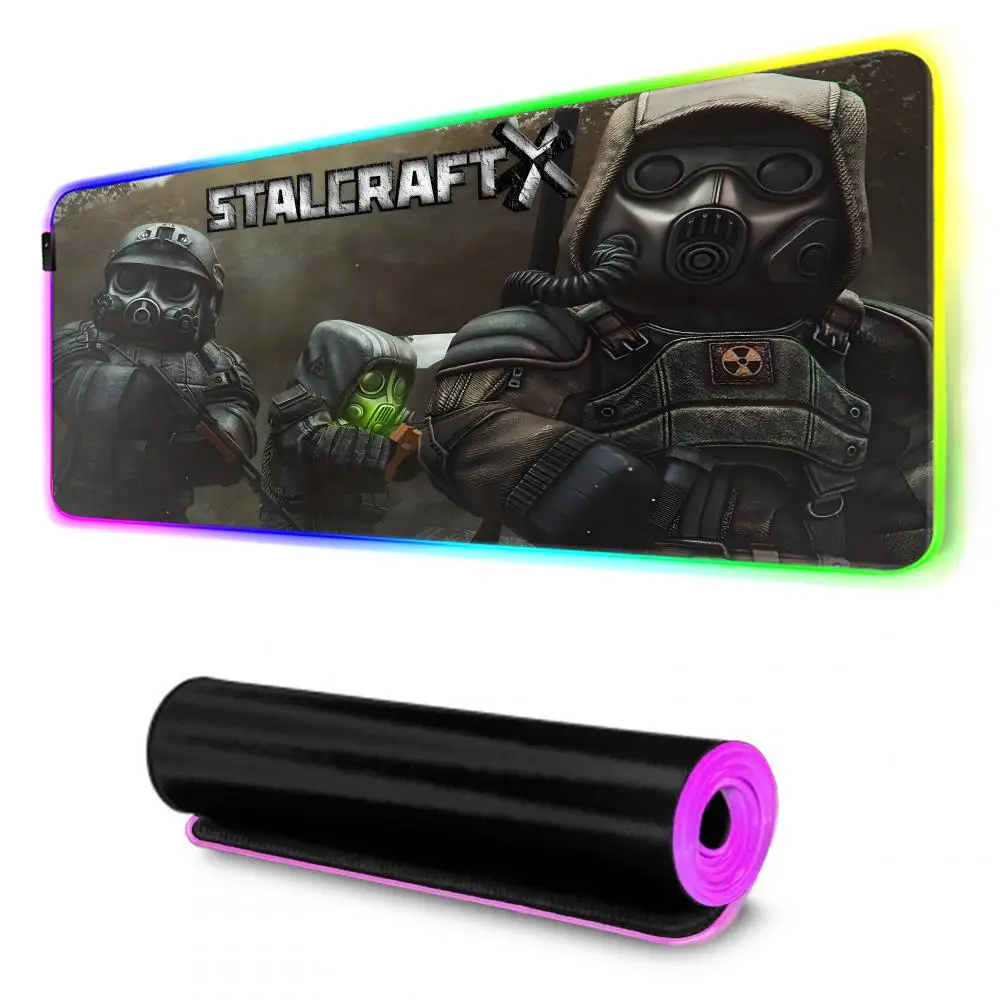 Stalcraft X Mouse Pad Gamer Rgb Desk Mat Back Light Led Mousepad Setup Gaming Accessories Deskmat Big Mousepad Backlight #4